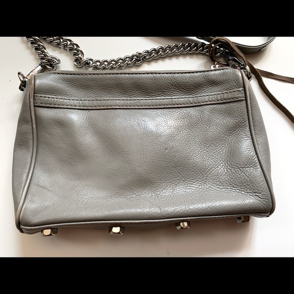 Rebecca Minkoff mini MAC grey leather crossbody - Picture 3 of 16